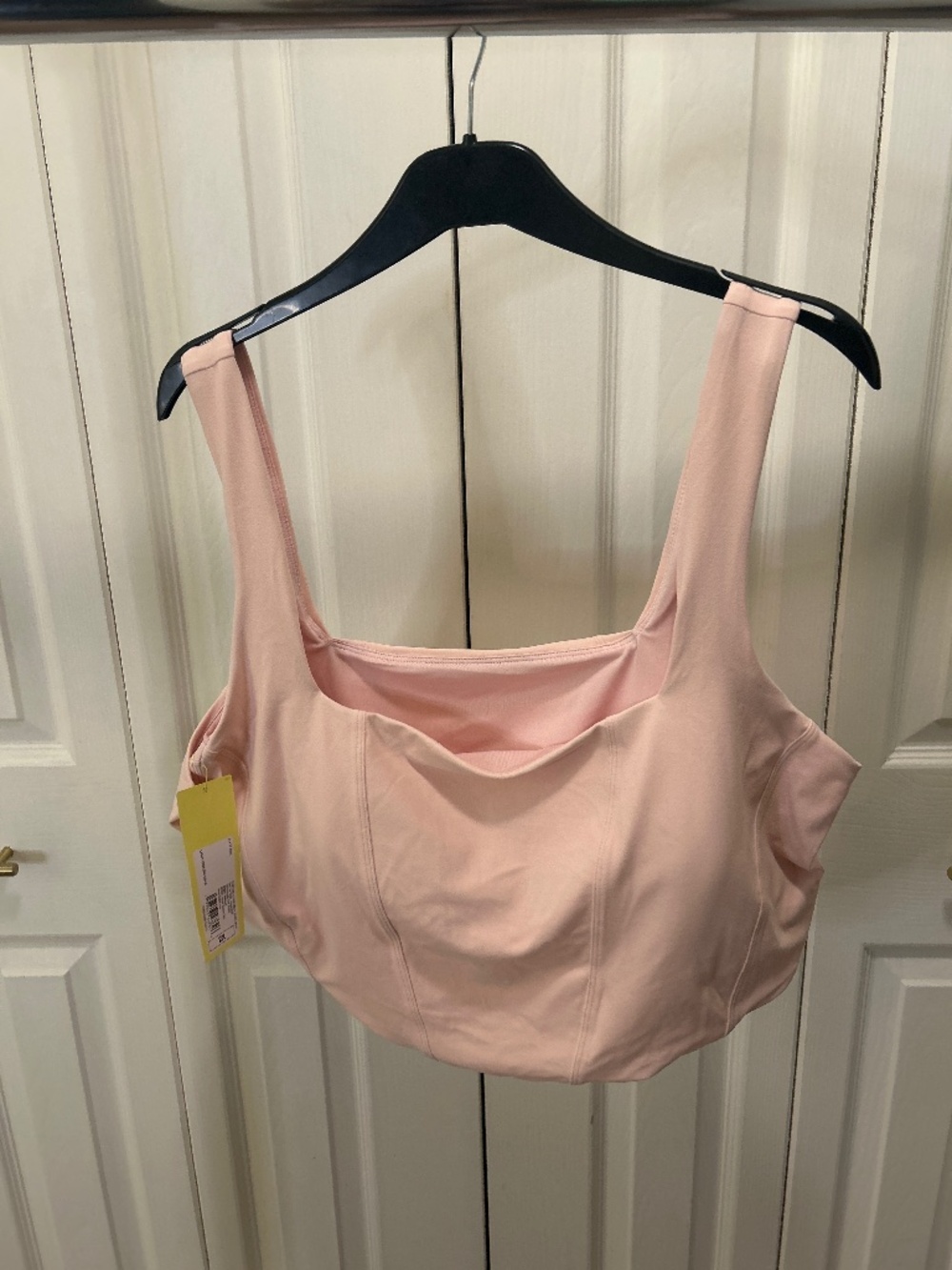 All in Motion Women's Everyday Soft Light Support Corset Bra Light Pink 2X